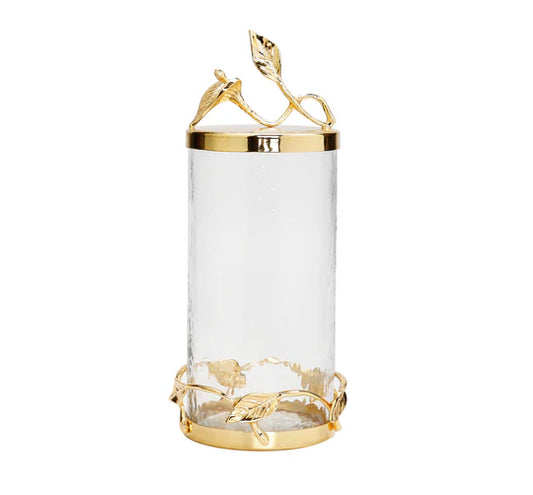 Gold Leaf Canisters Set of 3